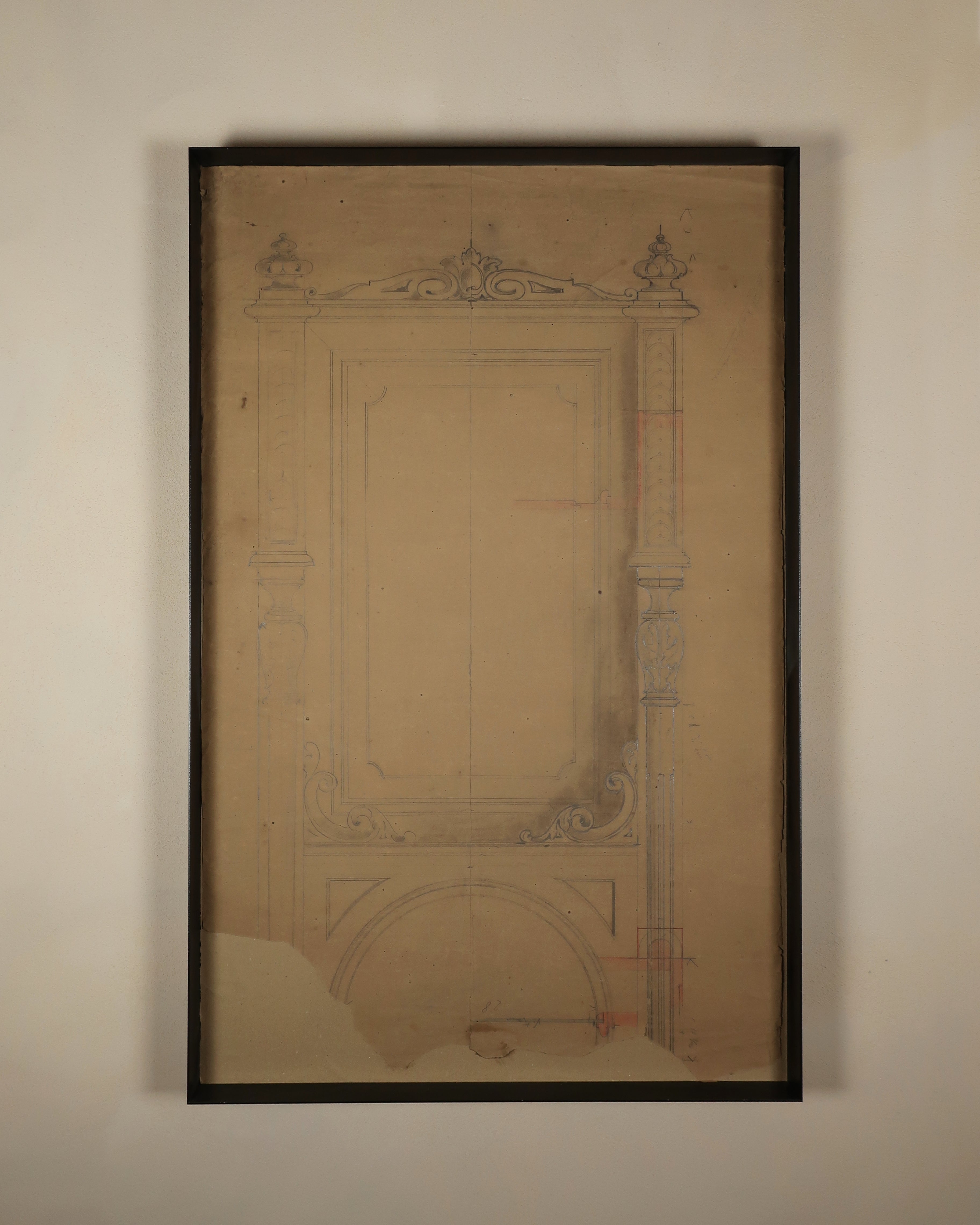 Studio per soasa o specchiera