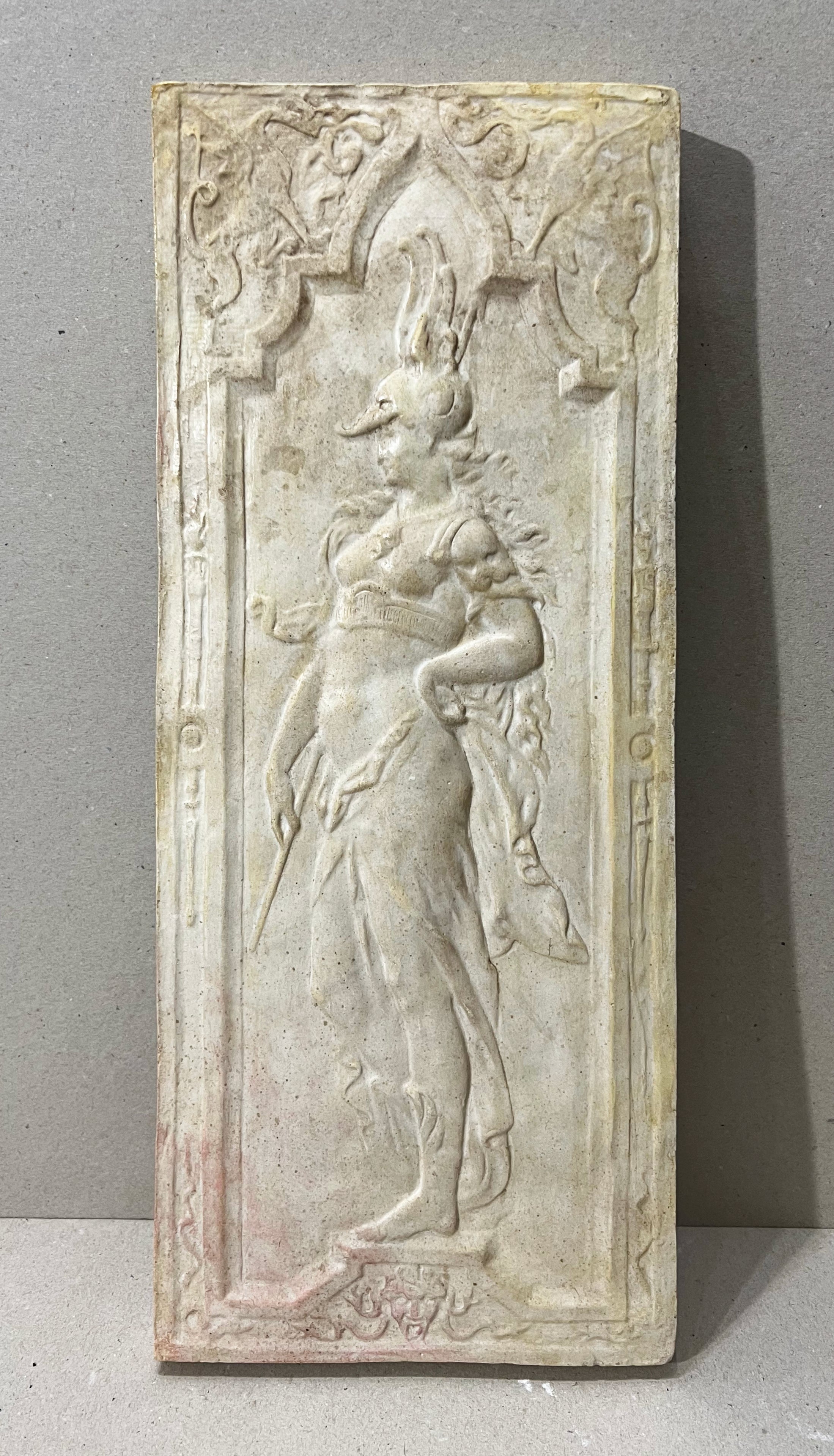 Figura Rinascimentale decorativa - Bassorilievo in gesso