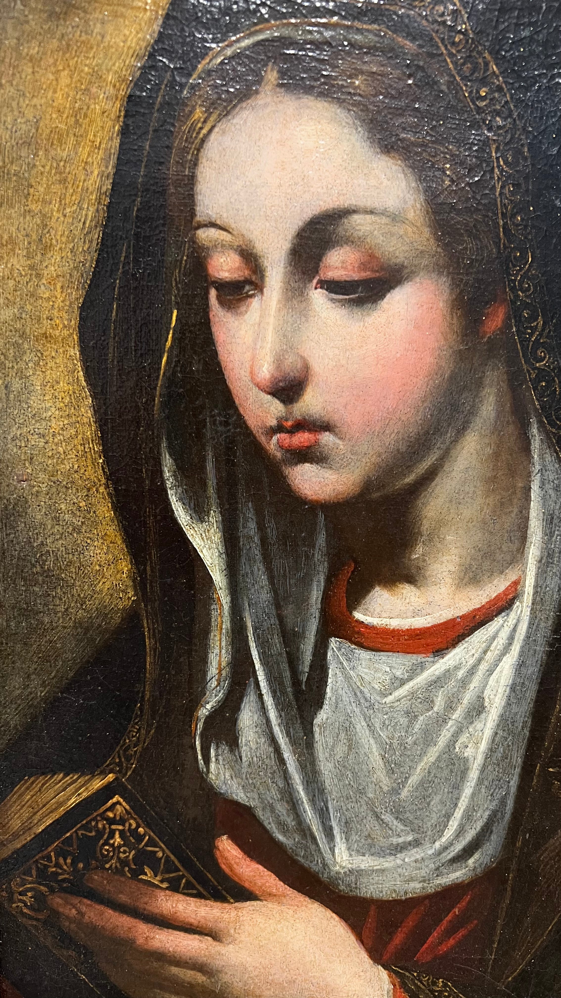 Madonna - olio su tela, artista nordeuropeo del XVII secolo